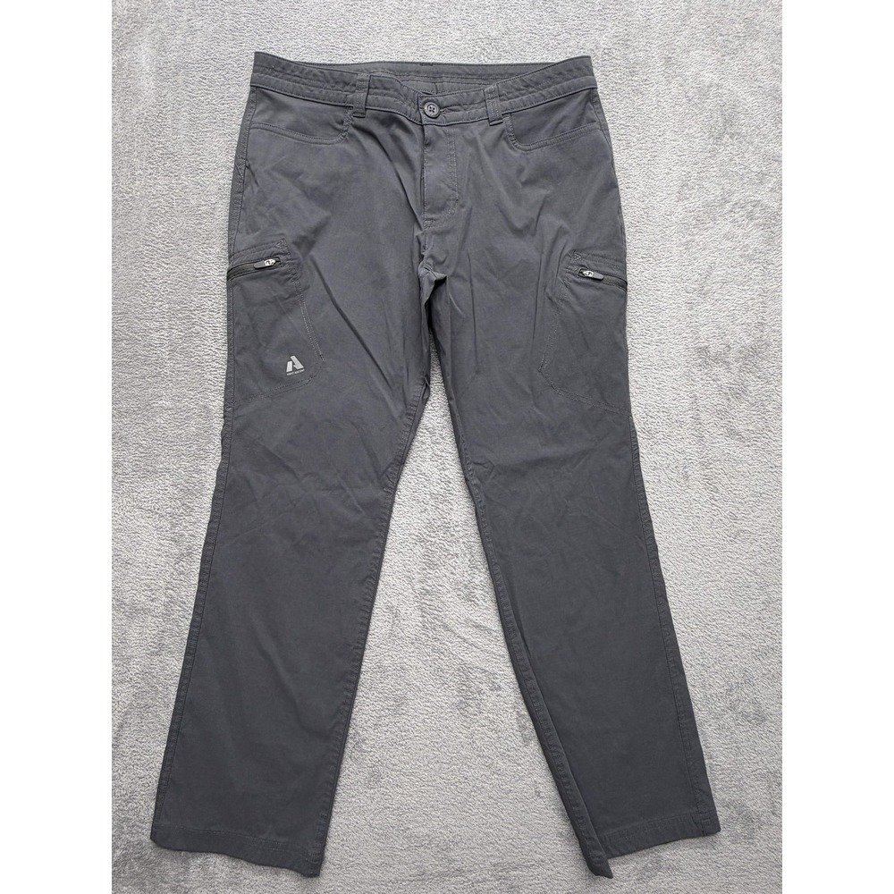 Eddie Bauer First Ascent Pants Womens 12‎ Petite Gray Cargo Stretch